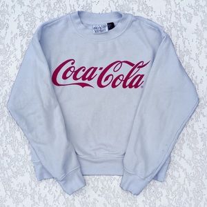 White Vintage coca cola sweatshirt